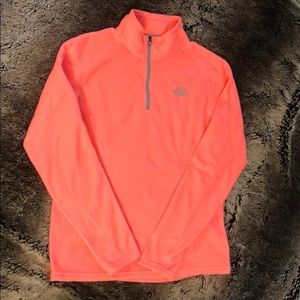 The North Face pink pullover fleece